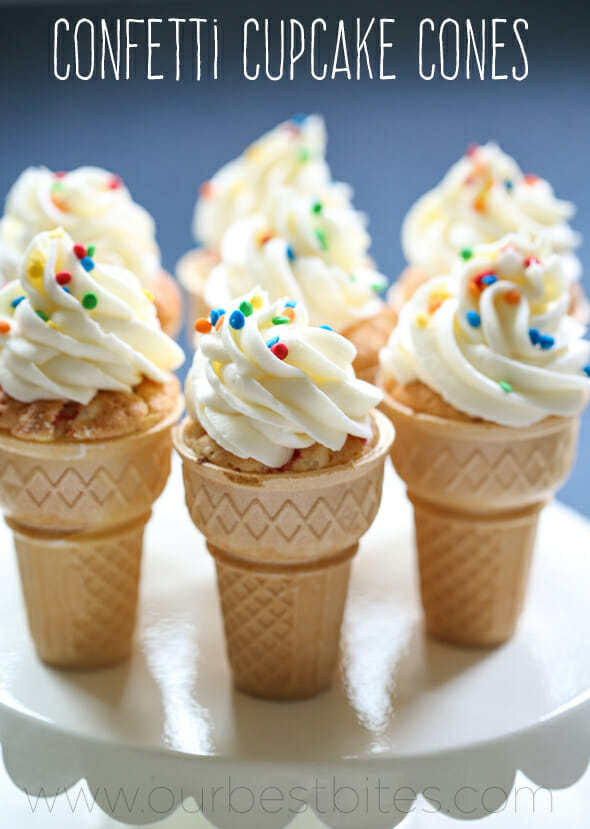 Confetti Cupcake Cones from Our Best Bites