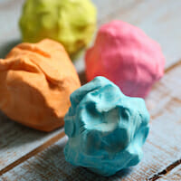 2 ingredient play dough from Our Best Bites