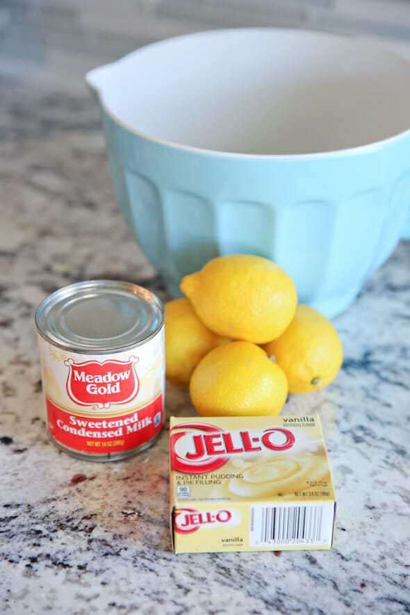 Lemon Cream Pie Ingredients