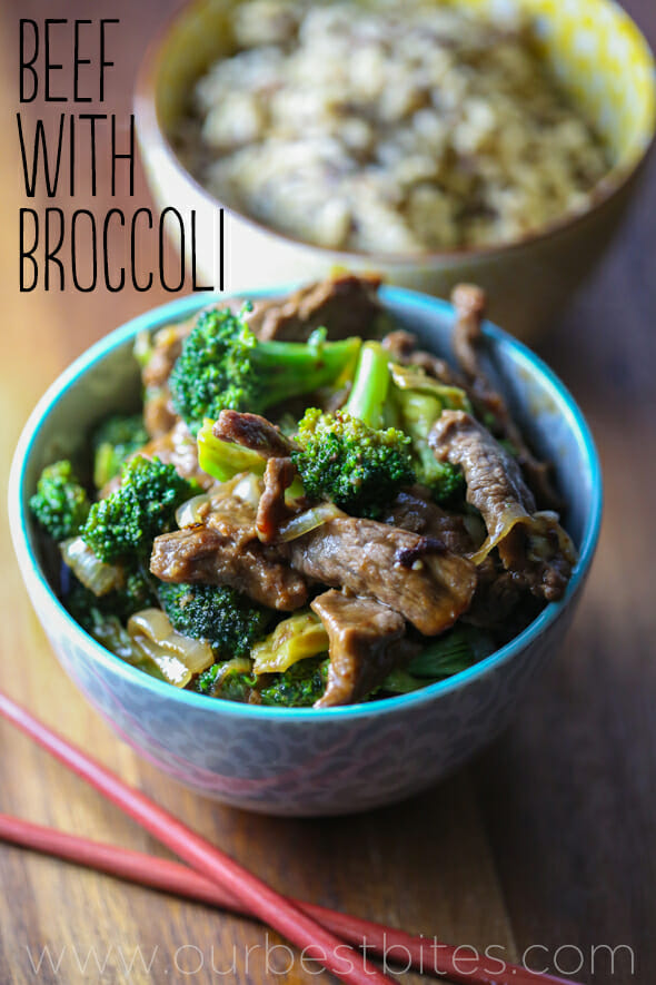 30 Minute Beef with Broccoli from Our Best Bites