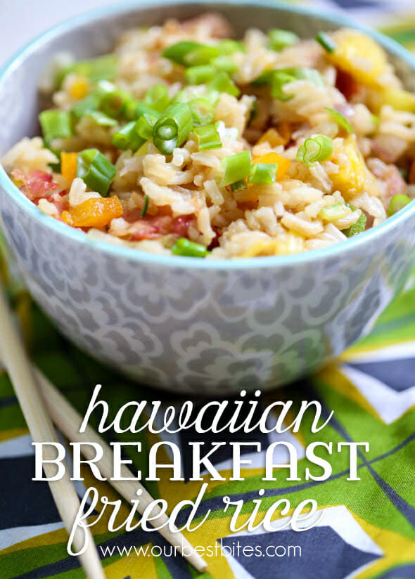Hawaiian Fried Breakfast Rice from Our Best Bites
