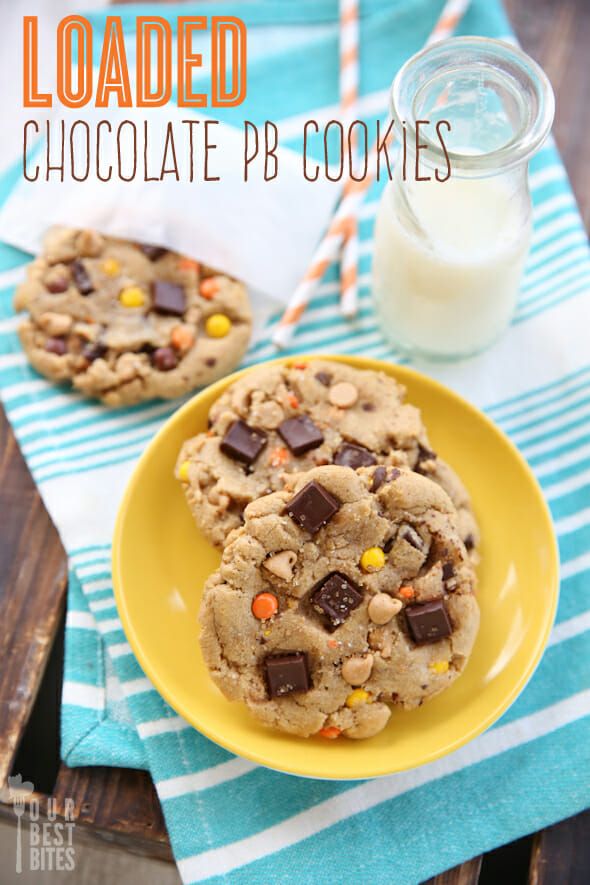 Loaded Chocolate PB Cookies from Our Best Bites