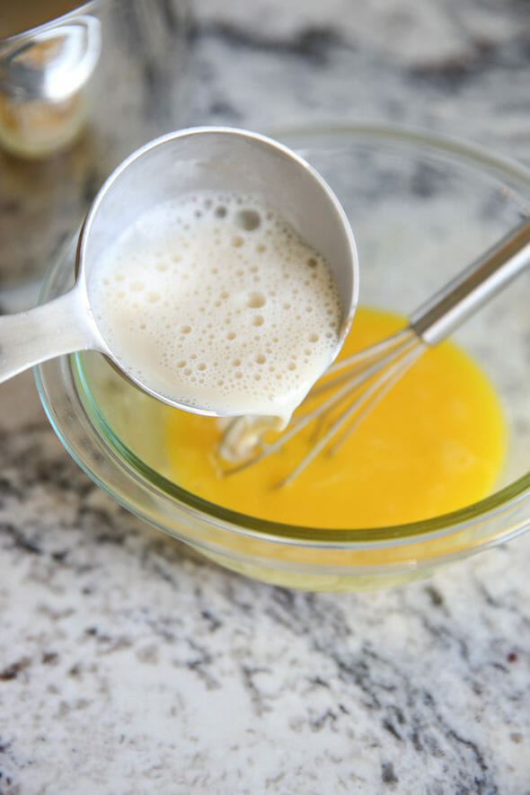 Tempering Eggs for Buttermilk Ice Cream