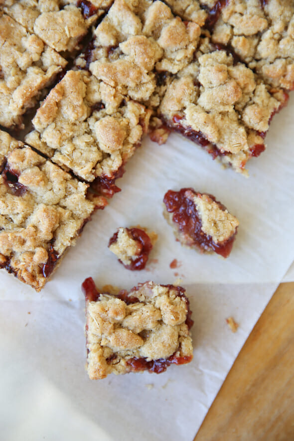 Raspberry-Almond Cookie Bars - Our Best Bites