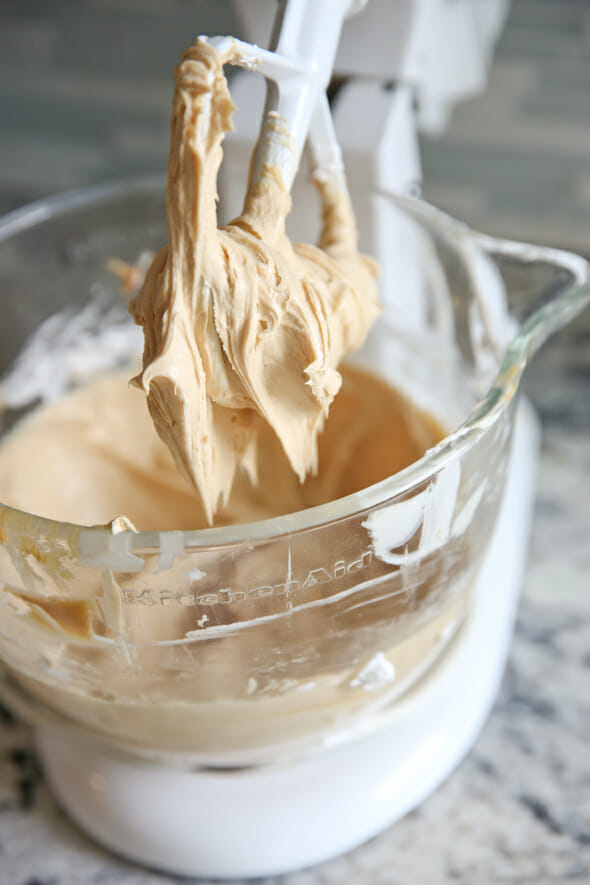 Frozen PB Pie mixture in Bowl