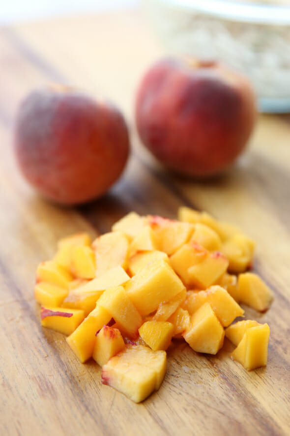 Diced Peaches