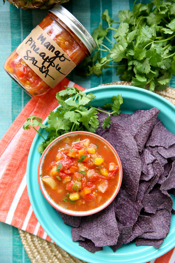 Canned Mango Pineapple Salsa