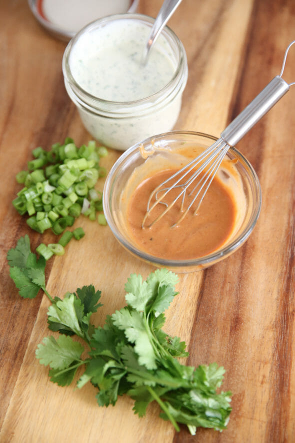 Sweet Potato Fries Condiments