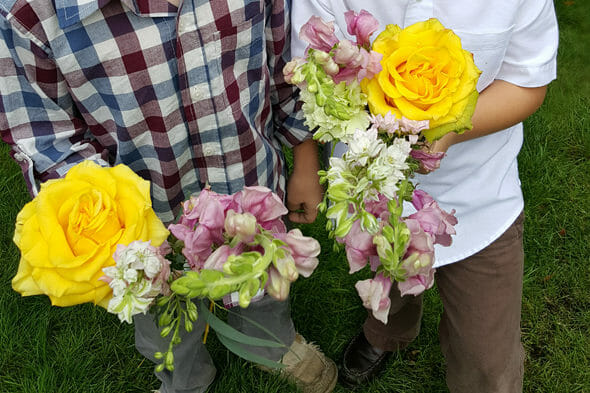 Children with Flowers