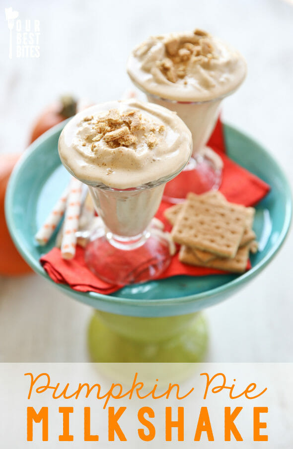 Pumpkin Pie Milkshake from Our Best Bites