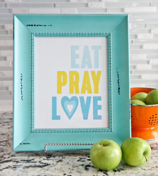 Eat Pray Love Framed Print