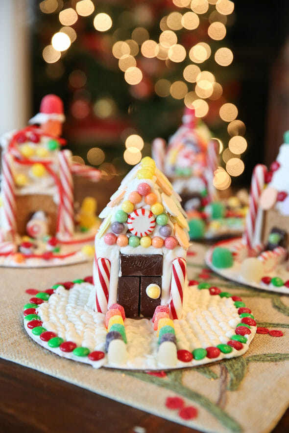 Easy Graham Cracker Gingerbread Houses - Our Best Bites