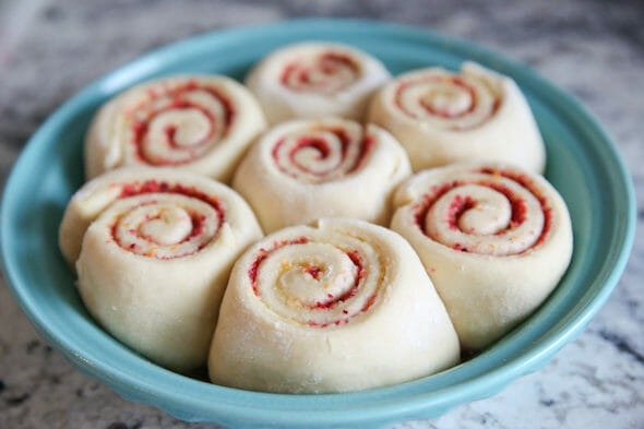 Risen Cranberry Orange Rolls