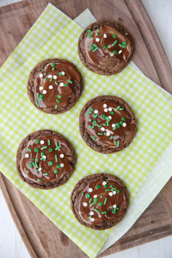 The Best Chocolate Mint Cookies