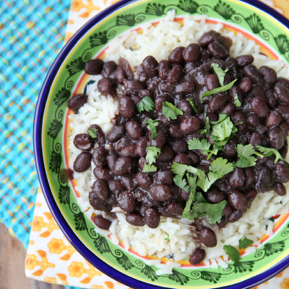 Crockpot Black Beans & Rice - Mostly Homemade Mom