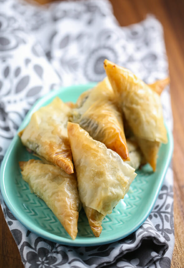 Celebrate the release of My Big Fat Greek Wedding 2 with Spanakopita Triangles from Our Best Bites
