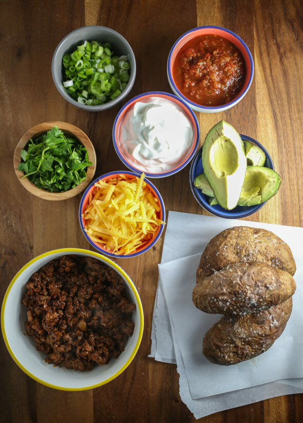 taco stuffed baked potatoes