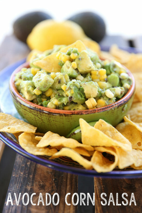 Avocado and Corn Salsa Wonton Cups - The Foodie Takes Flight