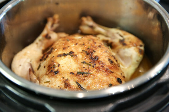 Pressure Cooker Whole Roasted Chicken