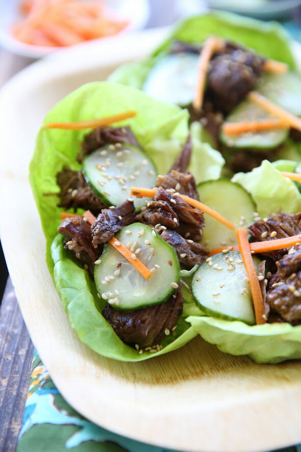 Asian Beef Lettuce Wraps