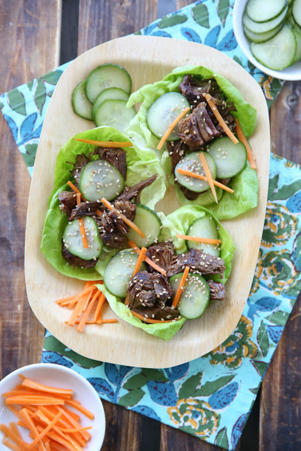 Asian Beef Lettuce Wraps