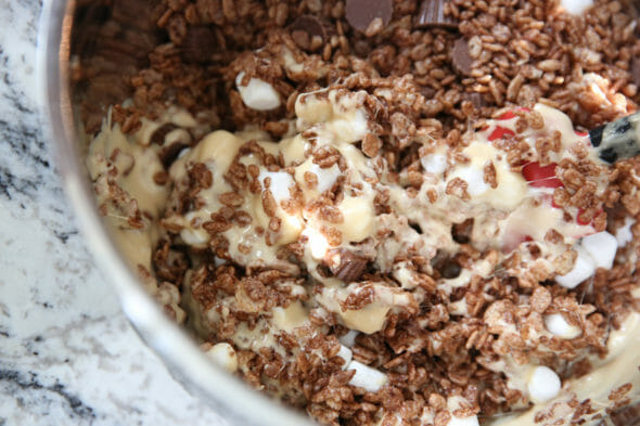 Peanut Butter Cup Rice Krispie Treats