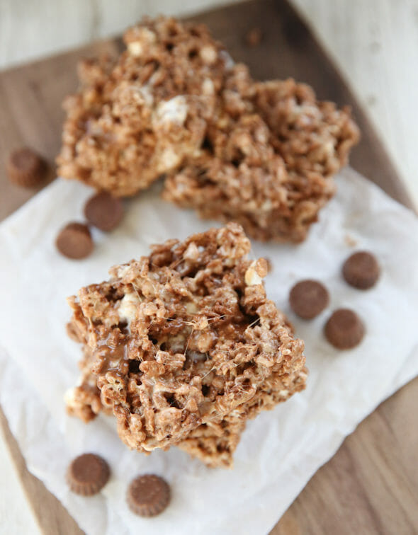 Peanut Butter Cup Rice Krispie Treats