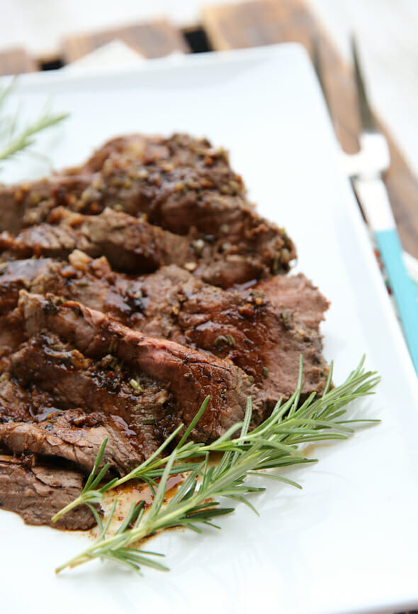 Garlic Rosemary TriTip Roast