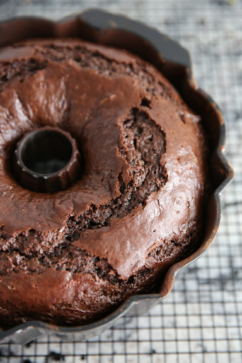 The best chocolate zucchini bunt cake