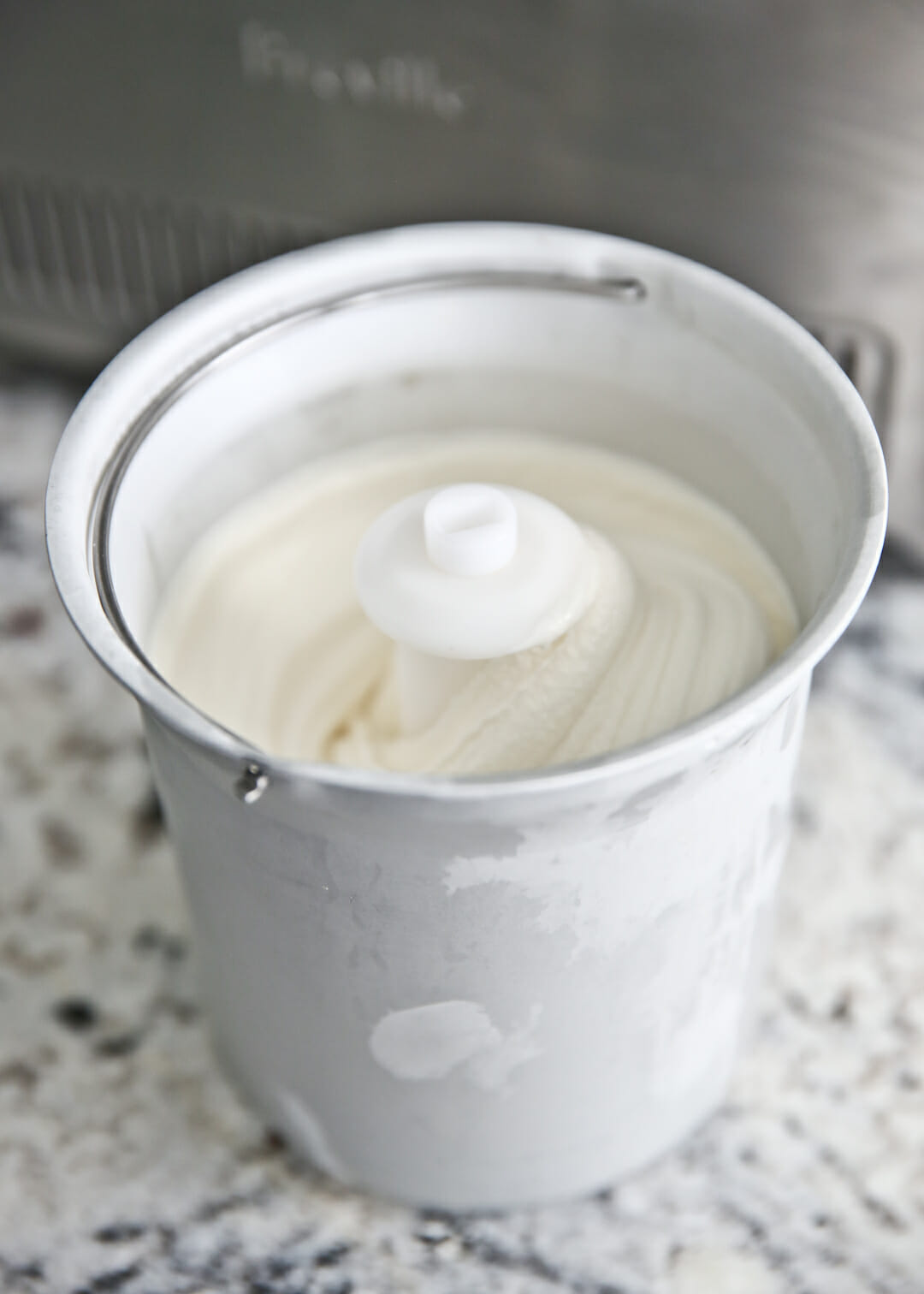 Homemade Vanilla Ice Cream churn