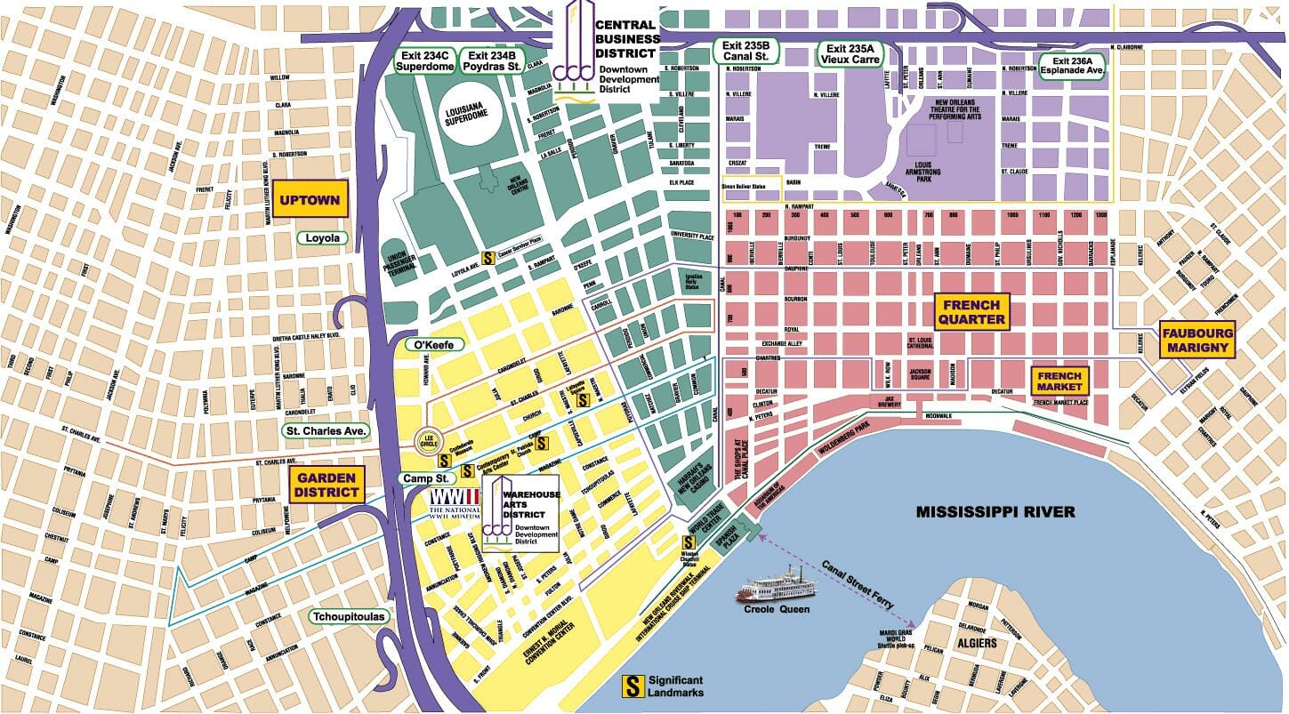 New Orleans Map