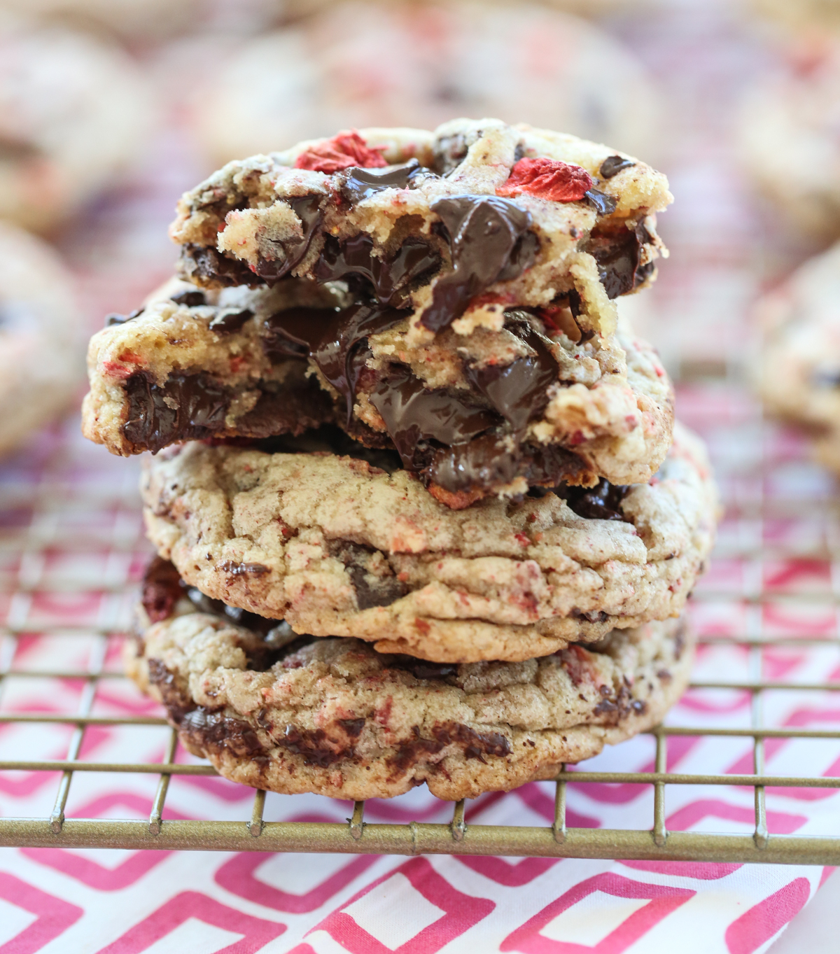 Strawberry Chocolate Chip Cookies