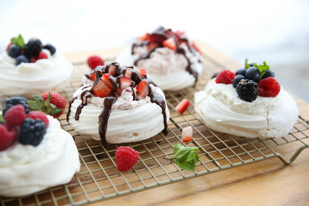 dessert baked recipe with Berries Recipe Pavlova and Cream Easy