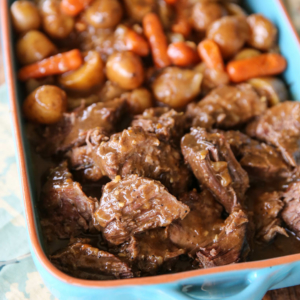 The Best Dutch Oven Pot Roast (Slow Cooker Option!) - All the Healthy Things