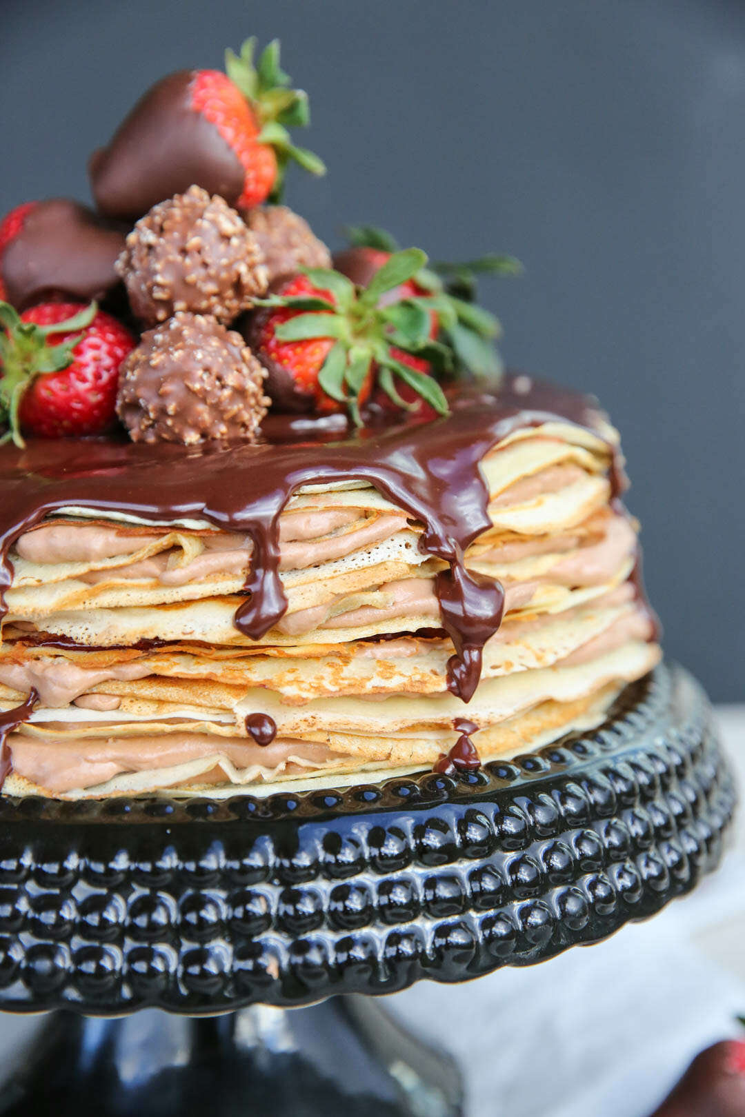 Strawberries and Cream Crepe Cake - Completely Delicious