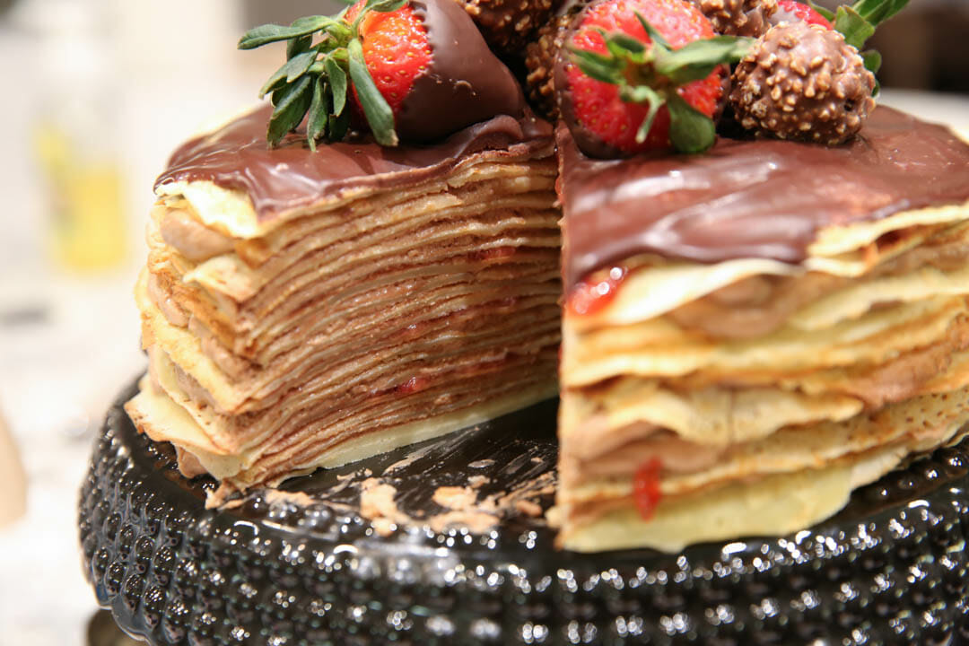 Honey Crepe Cake - Living The Gourmet