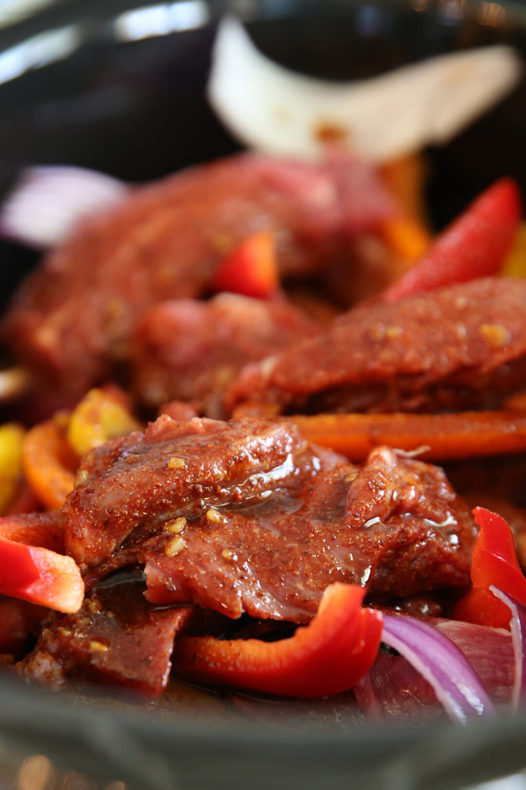 Easy Slowcooker Steak Fajita Recipe with Chili-Lime Sour Cream