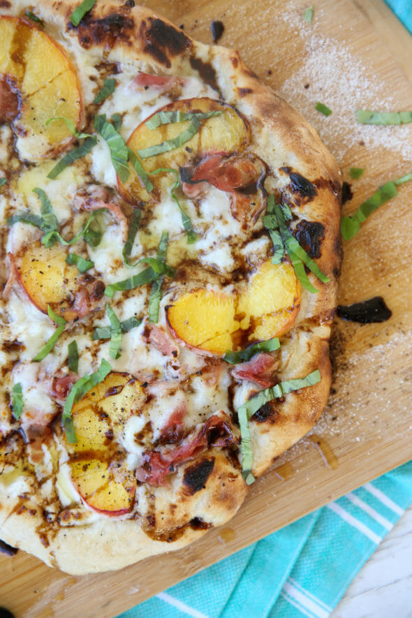 Peach-Prosciutto Pizza - Our Best Bites