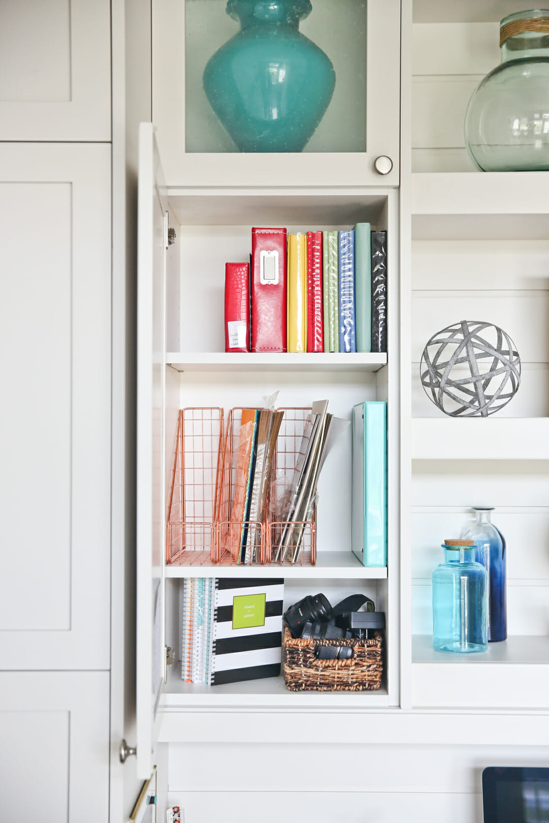 white cabinets