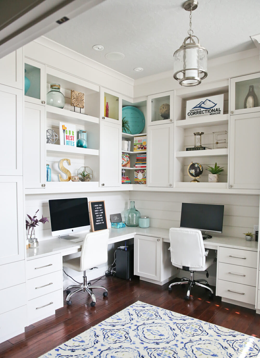 White cabinets