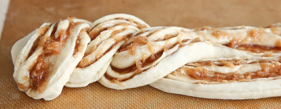 Cinnamon-Apple Twist Bread_braiding