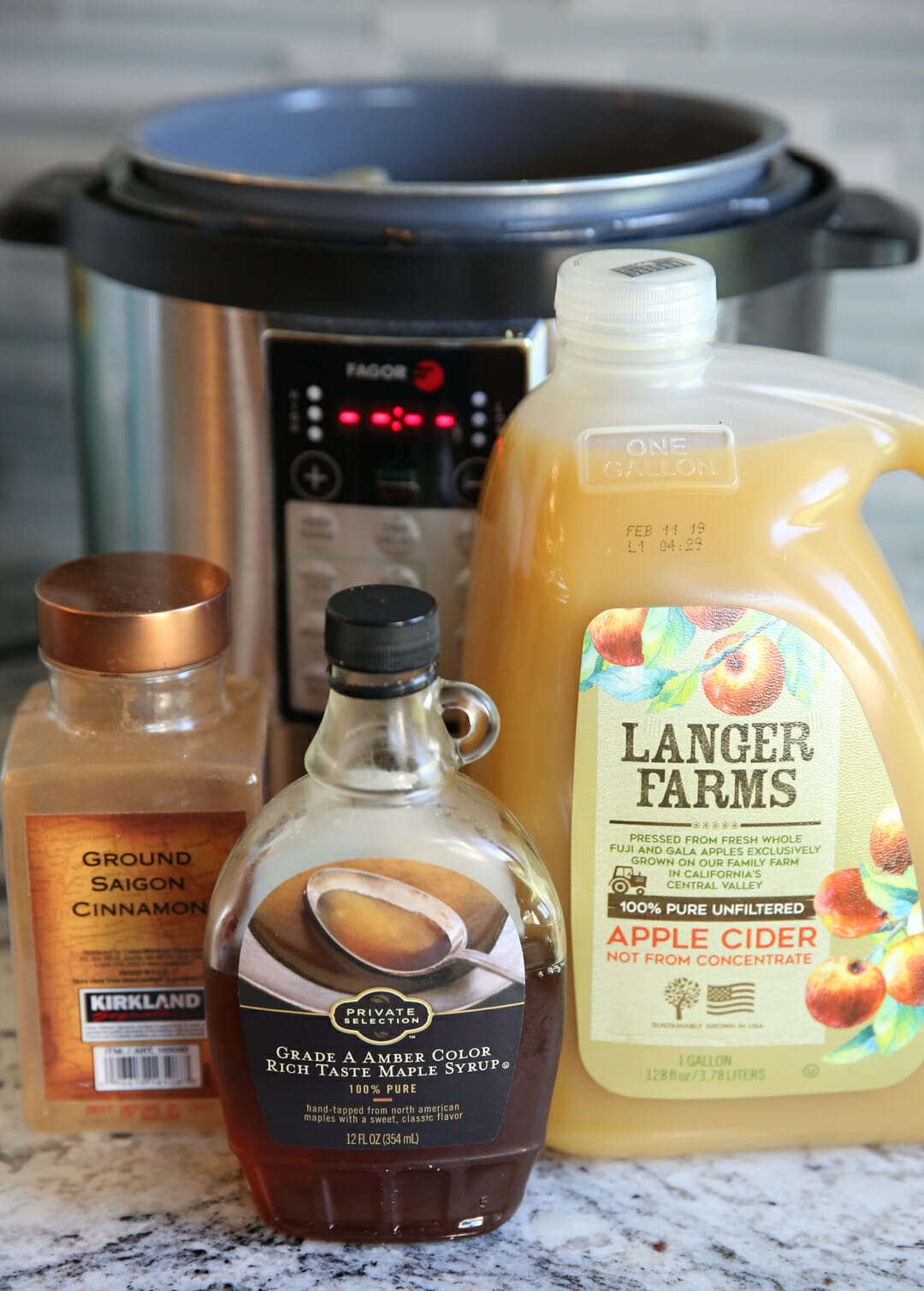 ingredients for pressure cooker apple sauce