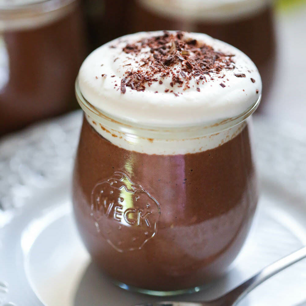 square chocolate pot de creme