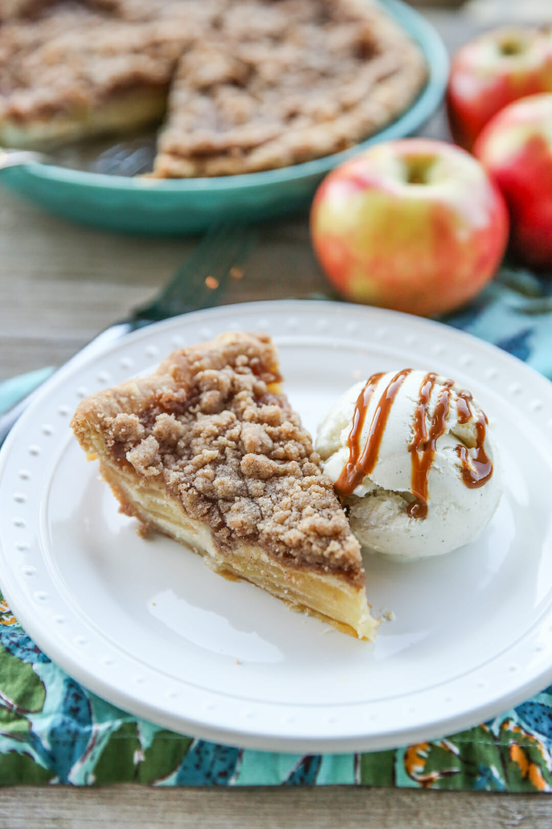 Amazing Crumb-Topped Sour Cream Apple Pie.