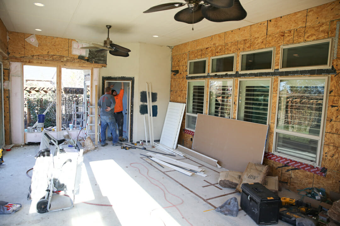 turn patio into living room