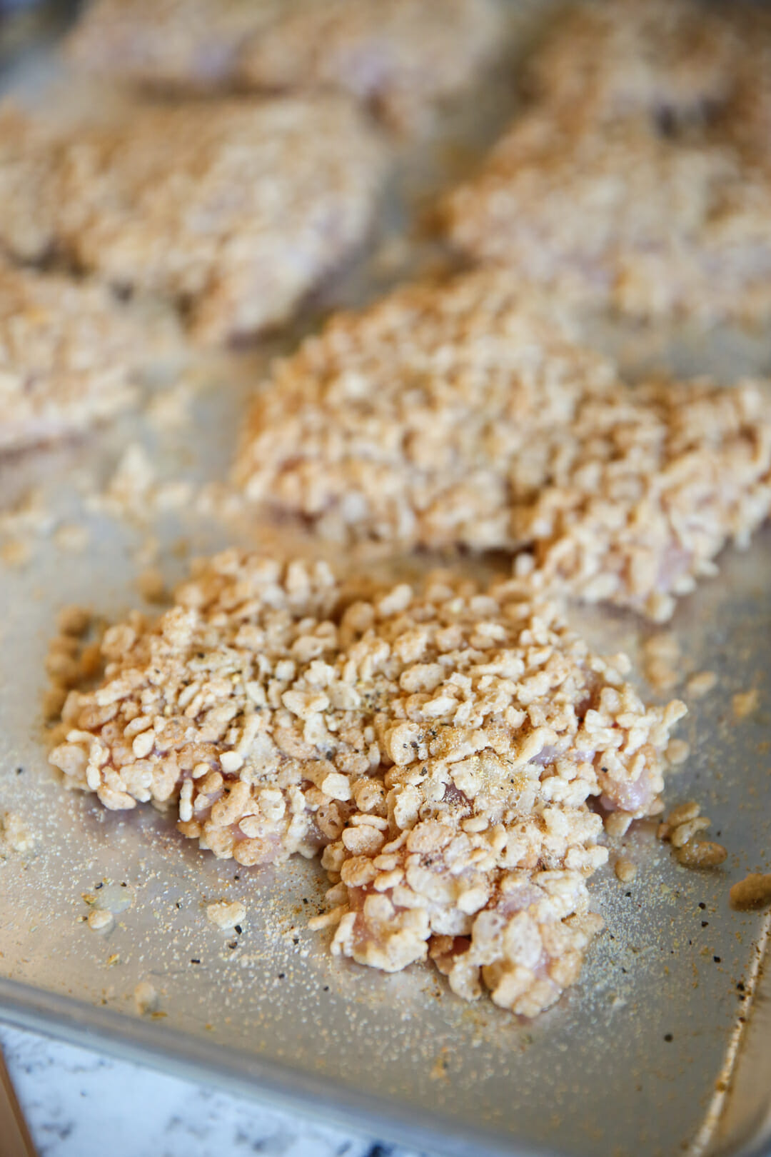 seasoned crispy chicken