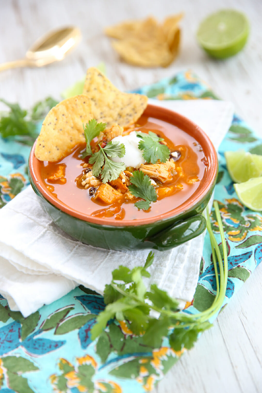 Easy Pressure Cooker Tortilla Soup