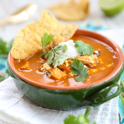 Pressure Cooker Tortilla Soup