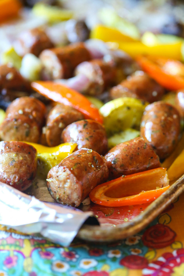 Italian Sausage Sheet Pan Dinner - Our Best Bites