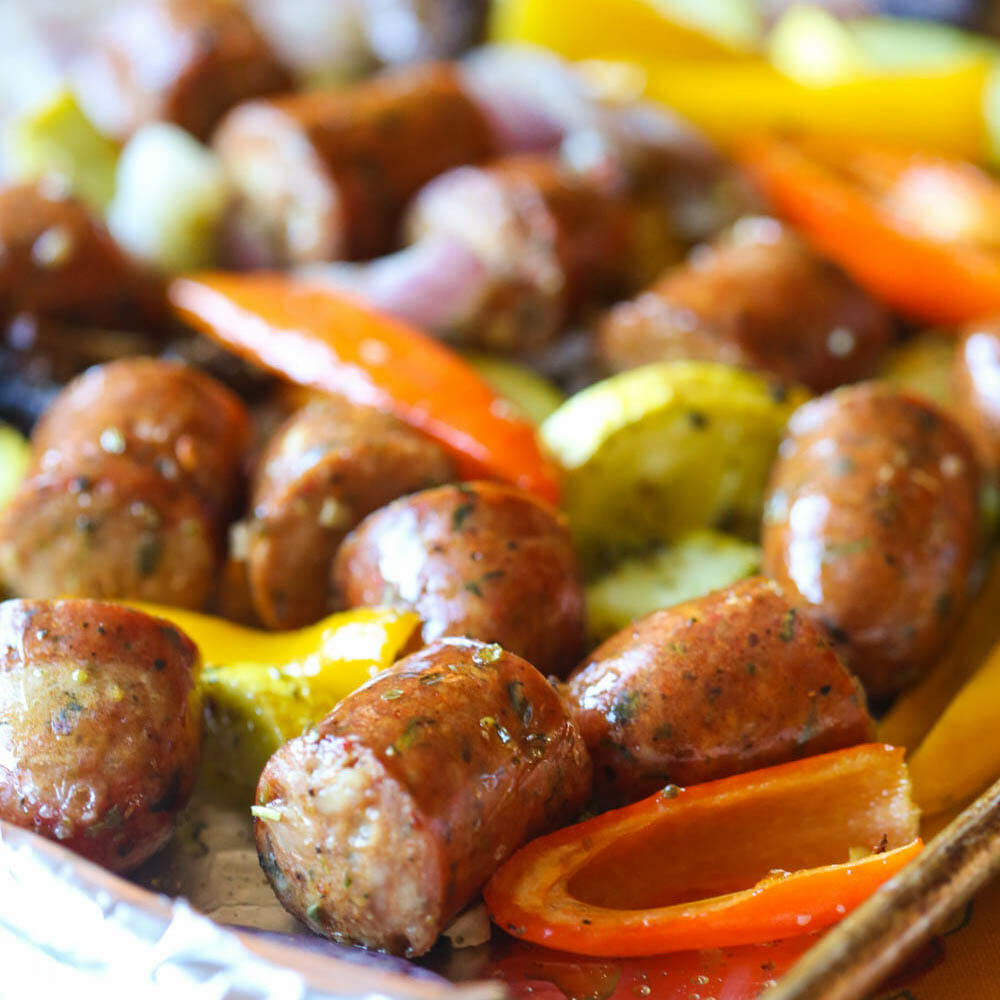 Sheet-Pan Italian Sausage Dinner Recipe